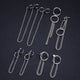 Korean Geometric Long Tassel Stud Earrings - Ctoox