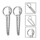 Korean Geometric Long Tassel Stud Earrings - Ctoox