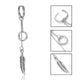 Korean Geometric Long Tassel Stud Earrings - Ctoox