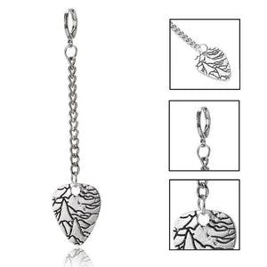 Korean Geometric Long Tassel Stud Earrings - Ctoox