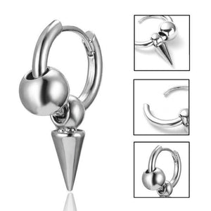 Korean Geometric Long Tassel Stud Earrings - Ctoox