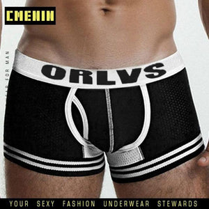 Men Mesh Shorts plus size Solid Men's Clothing boxers - Ctoox