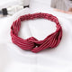 Women  Headband Vintage Cross Knot Elastic