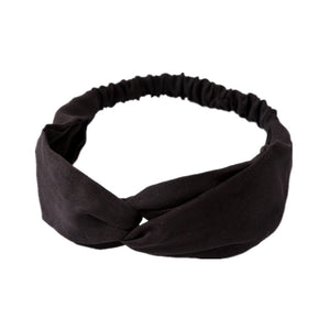 Women  Headband Vintage Cross Knot Elastic