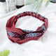 Women  Headband Vintage Cross Knot Elastic