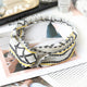 Women  Headband Vintage Cross Knot Elastic