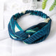 Women  Headband Vintage Cross Knot Elastic