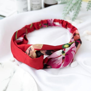 Women  Headband Vintage Cross Knot Elastic