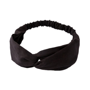 Women  Headband Vintage Cross Knot Elastic
