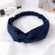 Women  Headband Vintage Cross Knot Elastic
