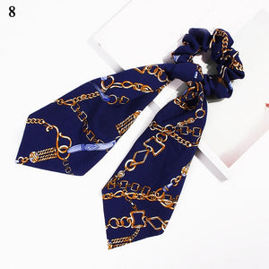 Ponytail Scarf Elastic Hair Rope for Women