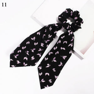 Ponytail Scarf Elastic Hair Rope for Women