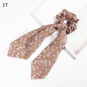 Ponytail Scarf Elastic Hair Rope for Women