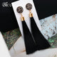 Bohemian Tassel Crystal Long Earrings - Ctoox