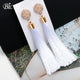 Bohemian Tassel Crystal Long Earrings - Ctoox