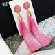 Bohemian Tassel Crystal Long Earrings - Ctoox