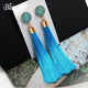 Bohemian Tassel Crystal Long Earrings - Ctoox