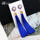 Bohemian Tassel Crystal Long Earrings - Ctoox