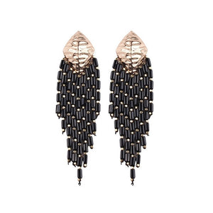 Crystal Acrylic Drop Earrings Handmade