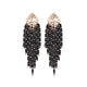 Crystal Acrylic Drop Earrings Handmade
