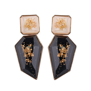 Crystal Acrylic Drop Earrings Handmade