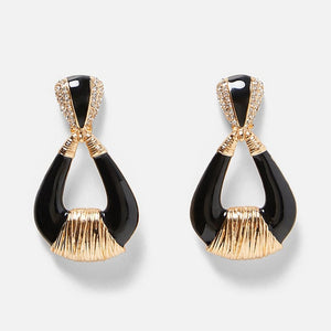 Crystal Acrylic Drop Earrings Handmade
