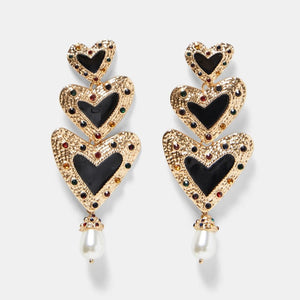 Crystal Acrylic Drop Earrings Handmade