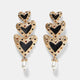 Crystal Acrylic Drop Earrings Handmade