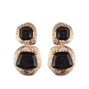 Crystal Acrylic Drop Earrings Handmade