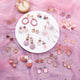 Korean Pink Flower Sweet Geometric Earring