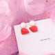 Korean Pink Flower Sweet Geometric Earring