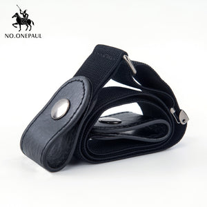 punk style buckle-free belt for ladies