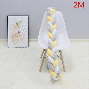 Baby Bumper Bed Braid Knot Pillow Cushion - Ctoox
