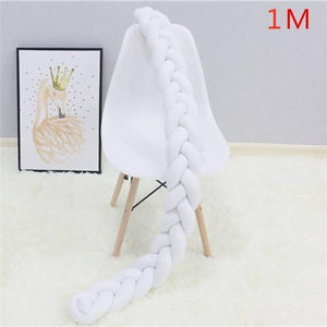 Baby Bumper Bed Braid Knot Pillow Cushion - Ctoox