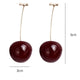 Fruit Fashion Long Cherry Earrings - Ctoox