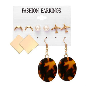 Geometric Tassel Dangle Earrings - Ctoox